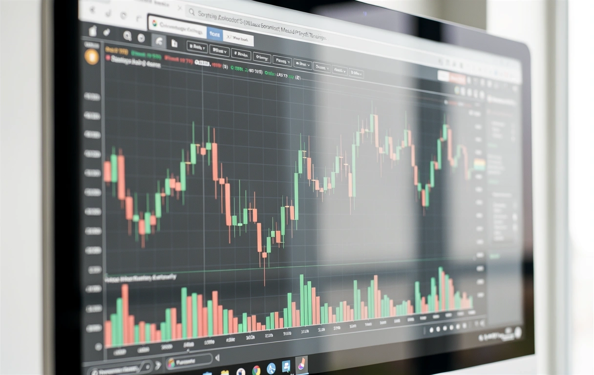 Interface de análise técnica financeira